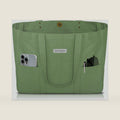 HOMESPON Large Canvas Tote Bag, Magnetic Work Laptop Pack for Women