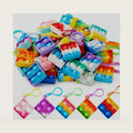 JOYIN Square Pop Fidget Keychain, 30 Pack Pop Bulk, Party Favors for Kids 4-8,8-12 Years, Halloween Goodie Bags Stuffers, Classroom Prizes, Carnival Prizes, Prizes Box Toys，Pinata Fillers