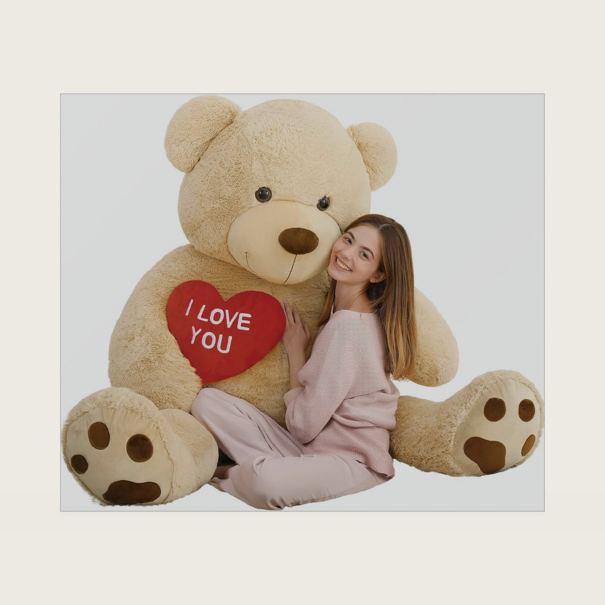 MaoGoLan Giant Teddy Bear 52" Stuffed Animal,I Love You Valentines Gift