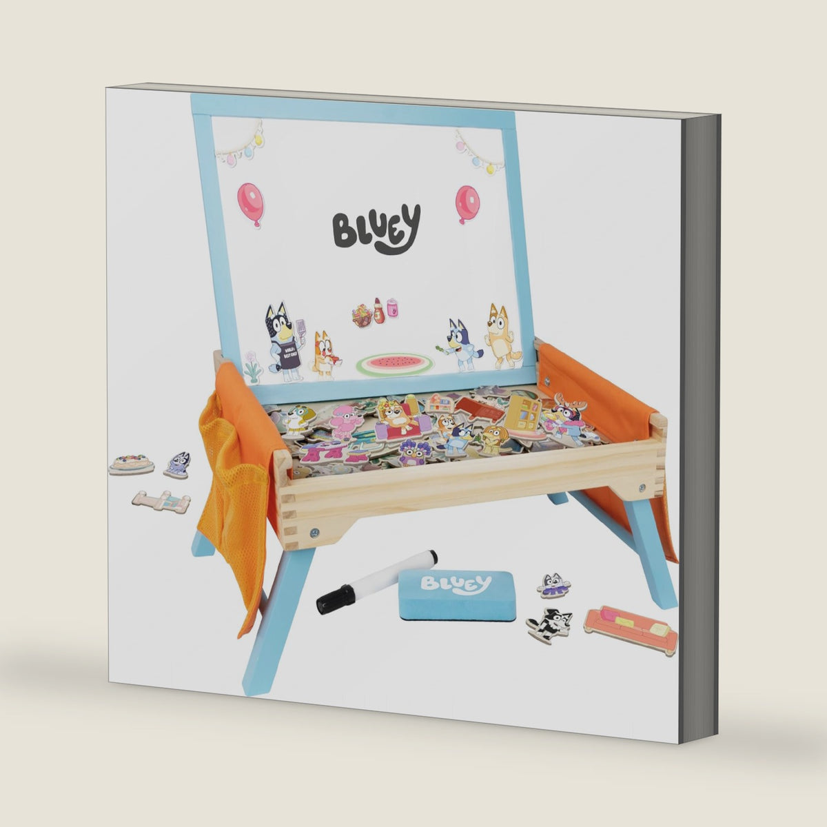 Bluey Art Creation Station, 100 Magnets & Whiteboard Lid