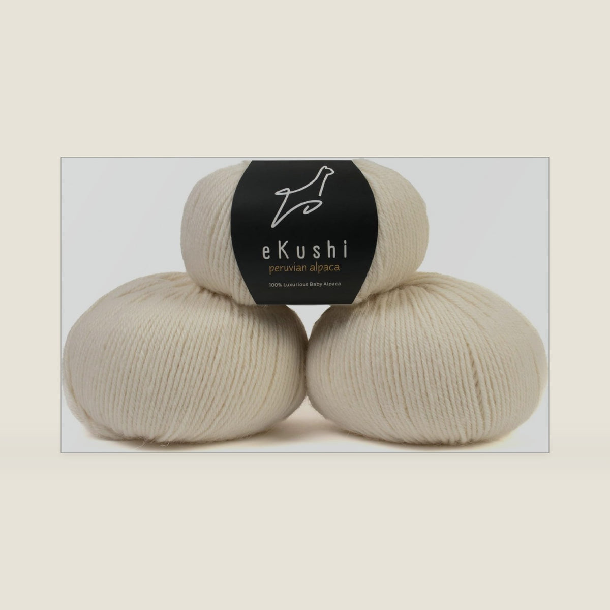 100% Baby Alpaca Yarn for Knitting & Crocheting - Set of 3 Skeins of Premium Yarn DK - Lightweight, Hypoallergenic & Thermal Peru Made - Ideal for Delicate Projects (N010 - Natural White)