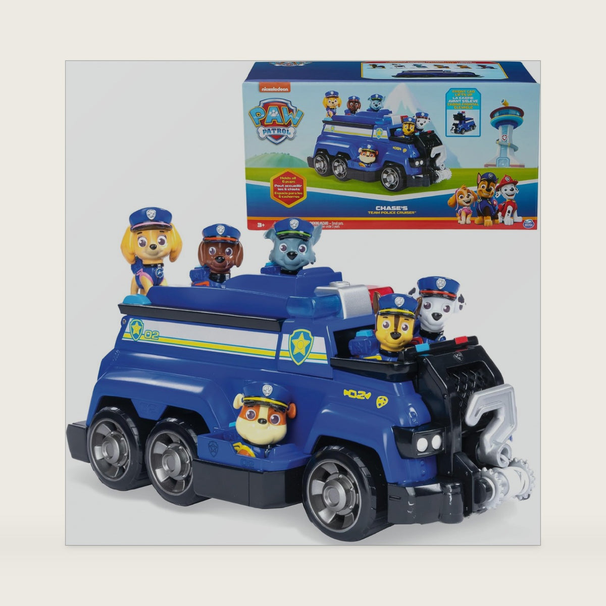 PAW Patrol Team Cruiser Vehicle with 6 Collectible Pup Figures