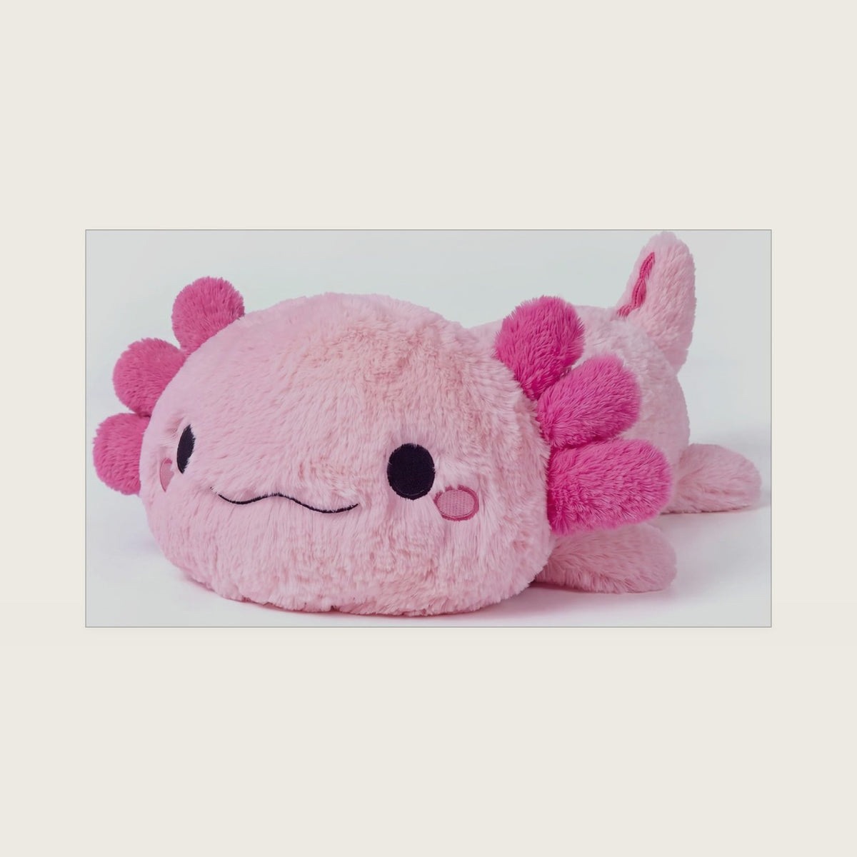 Cuckool Pink Axolotl Stuffed Animals, Microwavable Stuffed Animals Heating Pad for Cramps, Pain Stress Relief, Heatable & Coolable Lavender Scented Plush Toys for Anxiety, Women & Kids Bedtime