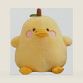 PEACH CAT Cute Fruit Pear Duck Plush Pillow Duck Stuffed Animal Toy for Kids Yellow 8"