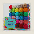 CRAFTWIZ 100% Acrylic Yarn for Crocheting and Knitting - 30x20g Skeins of #4 Worsted Weight, 1200 Yards of Soft Yarn, Perfect for Amigurumi and Other Small Crafts Projects