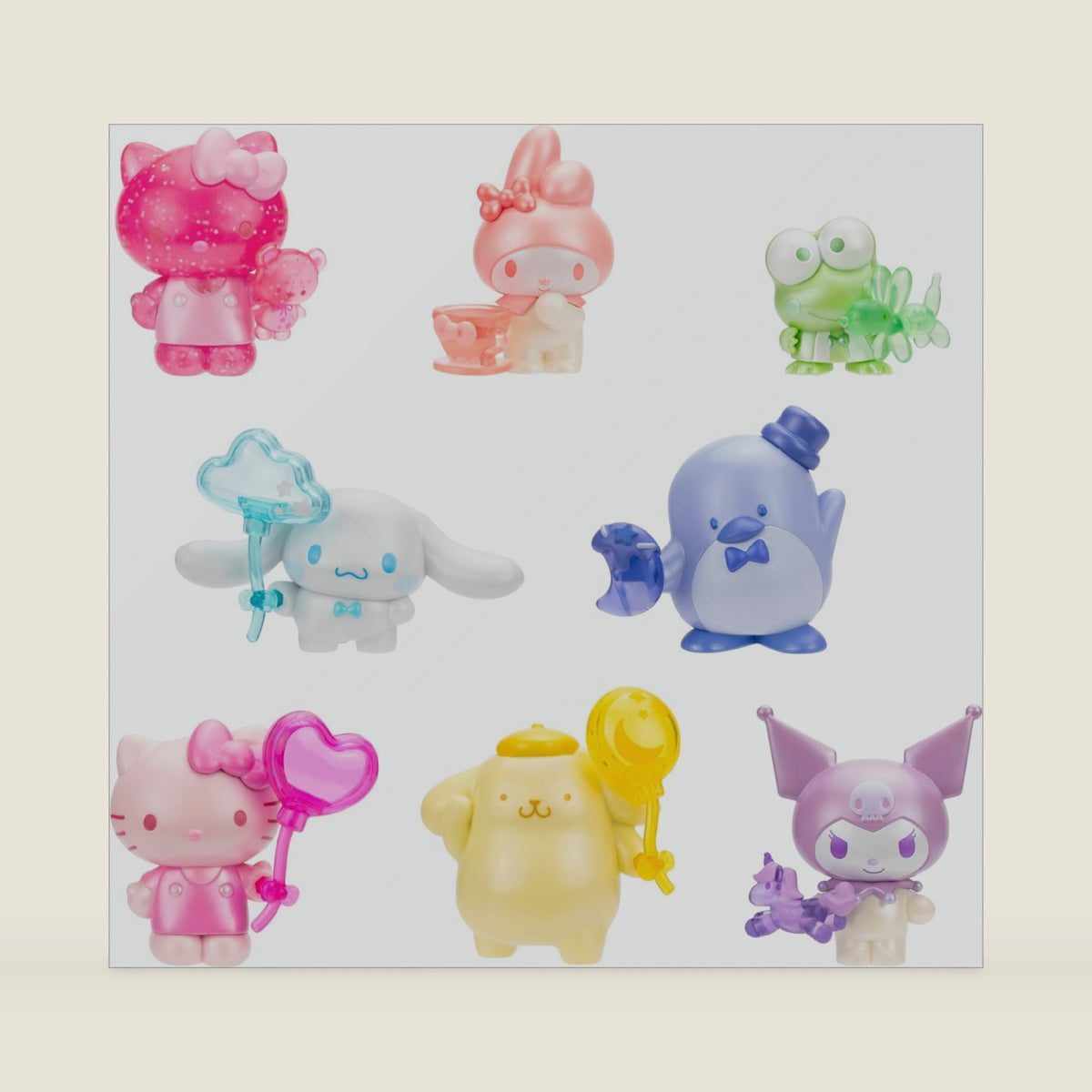 Jazwares and Friends Dreamland 8-Pack with Mix and Match Dreamy Accessories - 2” Figures - Officially Licensed Product from
