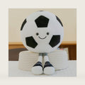 XIYUAN 13.7inch Football Plush Toys Soft Stuffed Sports Plush Balls Cute Fun American Soccer Doll Toys with feet Creative Football Spherical Decor Throw Pillow for Christmas Kids Gift (Football)