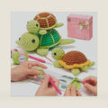 Mewaii Crochet Kit for Beginners, 3 Pack Sea Turtles Craft Set