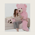 MorisMos Giant Teddy Bear 5ft, Life Size Pink Teddy Bear for Girlfriend