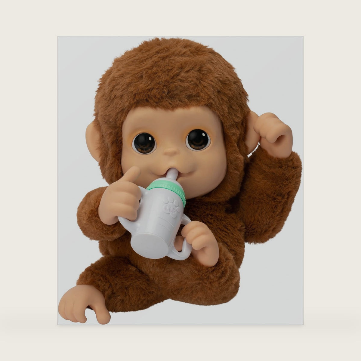 Little Live Pets My Baby Monkey Mango, 50+ Sounds and Reactions, Plush Interactive Monkey Toy Set with Accessories, Interactive Pets for Kids Ages 4+, Toys for Girls and Boys
