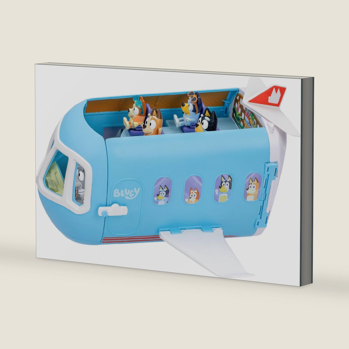 Bluey 3-in-1 Transforming Airplane Toys for Kids, Resort & Boat