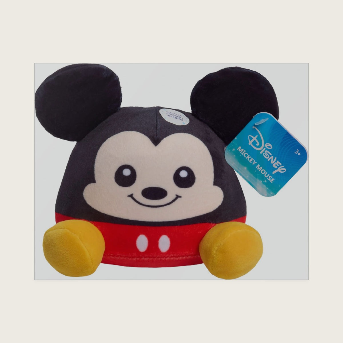 Classics Mickey Mouse Small Weighted Plush, 5-inch Stuffed Animal, Kids Toys for Ages 3 Up by Just Play