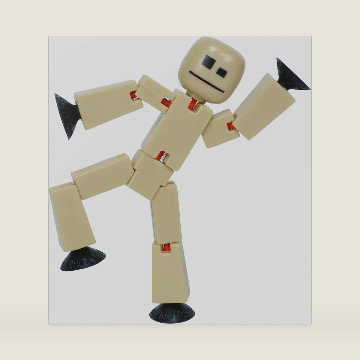 Zing StikBot Single Pack - Includes 1 StikBot - Collectible Action Figures and Accessories, Stop Motion Animation, Ages 4 and Up (Sand)