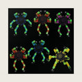 Fidget Spinners, DIY Transformable Chain Robot Finger Spinner, Glow in The Dark Deformable Creative Mechanical Gyro Stress Relief Toy Fidget Fingertip Toy for Kids and Adults (6 Pack)