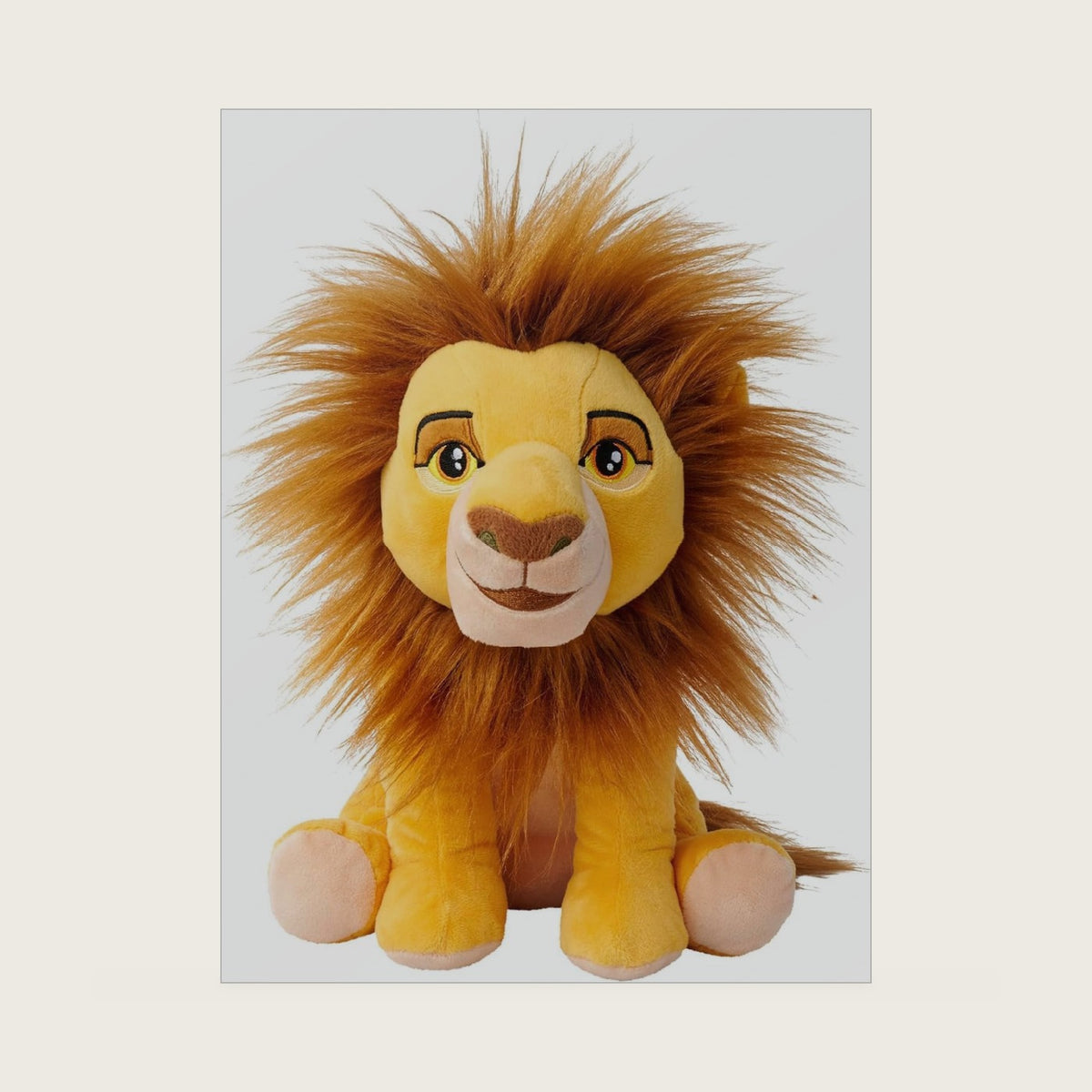 Lion King, 30 Years of the Lion King, Mufasa, 25 cm Plush Toy, Suitable from the First Months of Life