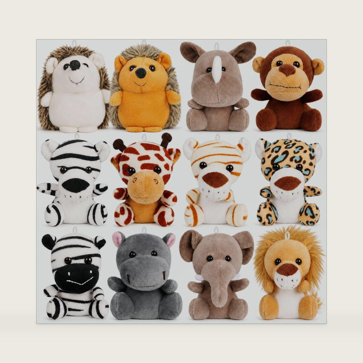 12 Pack Small Stuffed Animals Bulk,4.5 Inch Mini Plush Toys School Prize