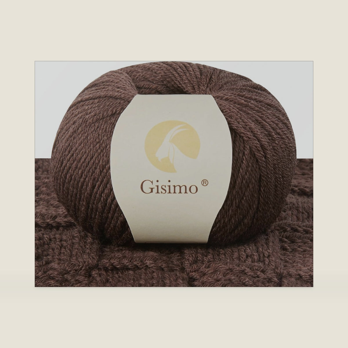 100% Merino Wool Yarn, 6-Ply Luxurious and Soft Yarn for Hand Knitting & Crocheting, 1.76 OZ/50g, 127 yds/116 Meters(Coffee, 1 Ball)