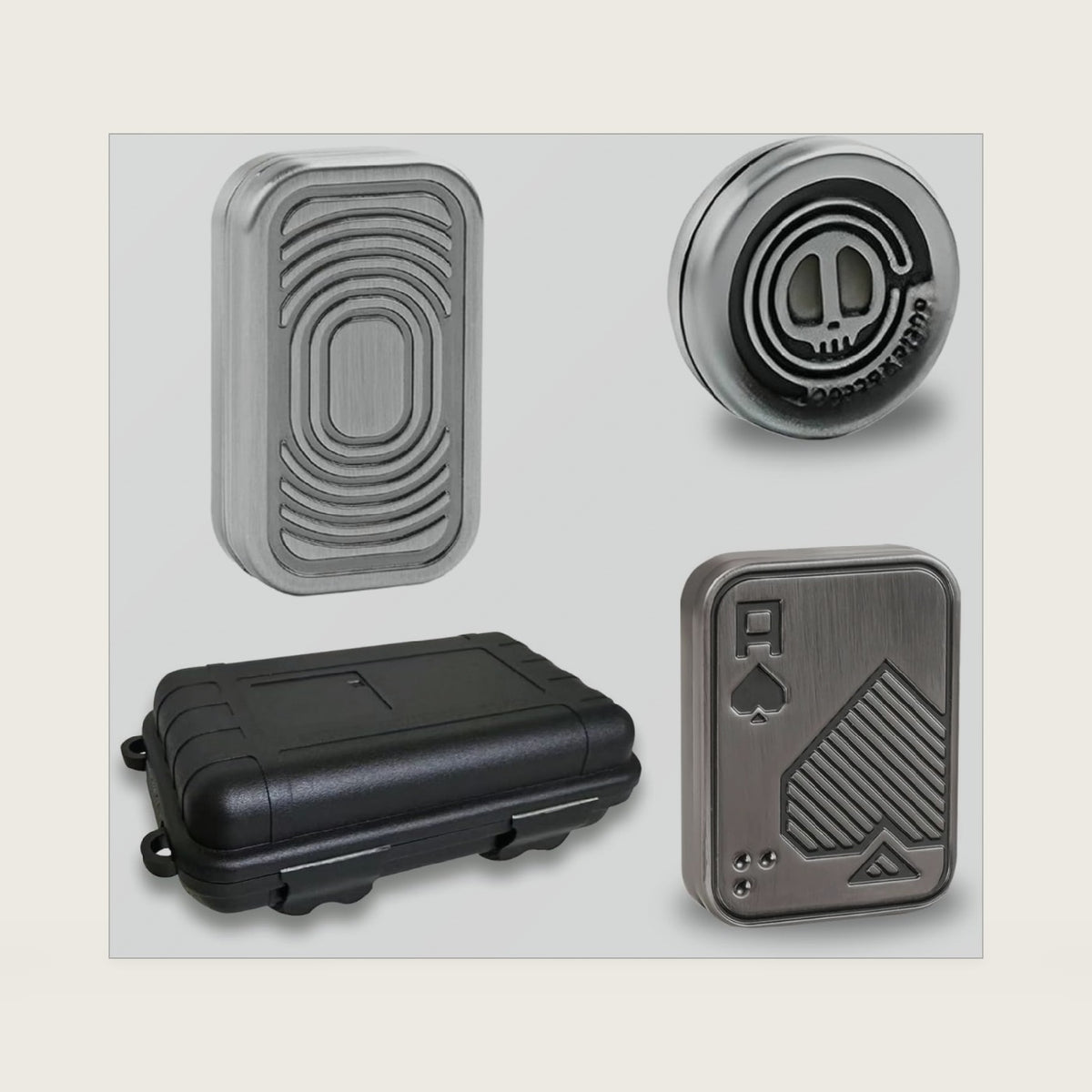 Fidget Slider 3 Pack, EDC Magnetic Metal Fidget Toys Adults