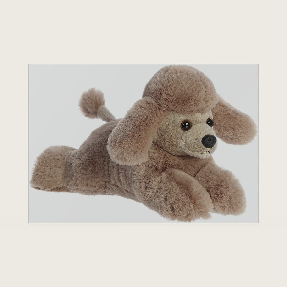® Adorable Mini Flopsie™ Paysley Poodle Stuffed Animal - Playful Ease - Timeless Companions - Brown 8 Inches