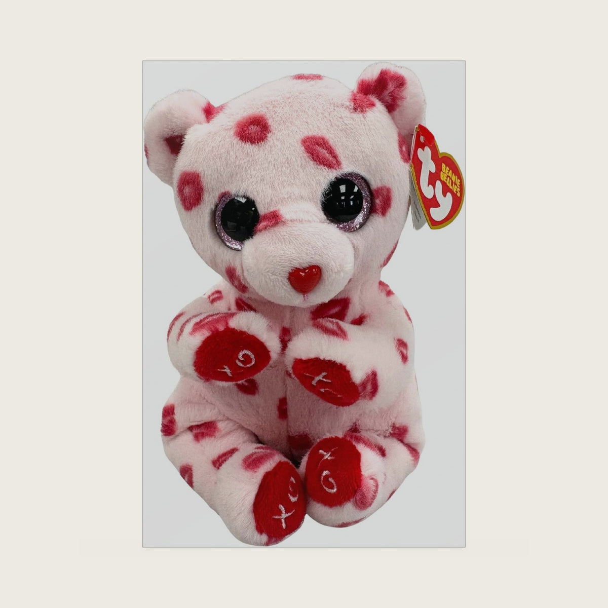 Beanie Bellies Valerie - Valentine Bear - 6"