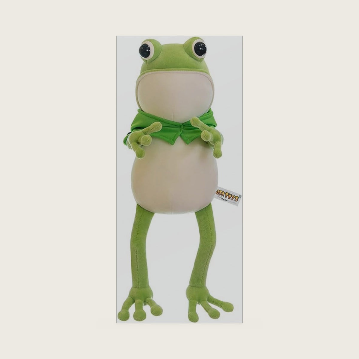 NatureMan 17.7 Inch Frog Plush Toy with Cloak Cartoon Frog Stuffed Animal Super Soft Frog Plush Cuddly Bedroom Decoration Pillow Birthday Gift for Kids