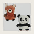 Eco Nation Reversible Eco Pairs 6.5" Red Panda and Panda Stuffed Animal