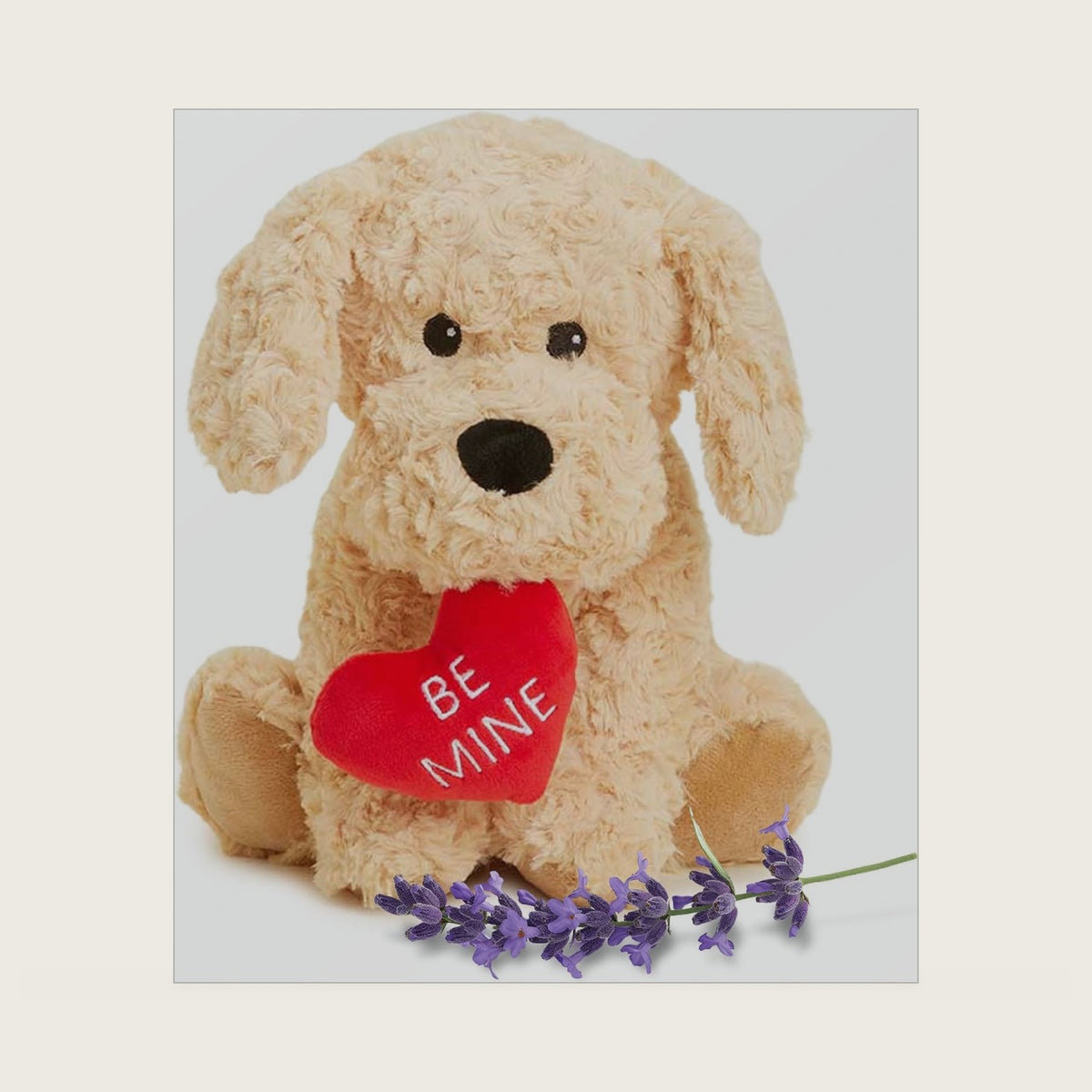 warmies Microwavable & Weighted Stuffed Animals, Dog Golden Be Mine - Heated Stuffed Animal Plushie for Warmth & Comfort - Cute Soft Plush Toys for Adults & Children (Boys, Girls, Babies & Toddlers)
