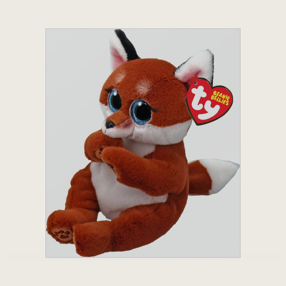 Beanie Bellie WITT - Brown and White Fox - 6"", Brown/White