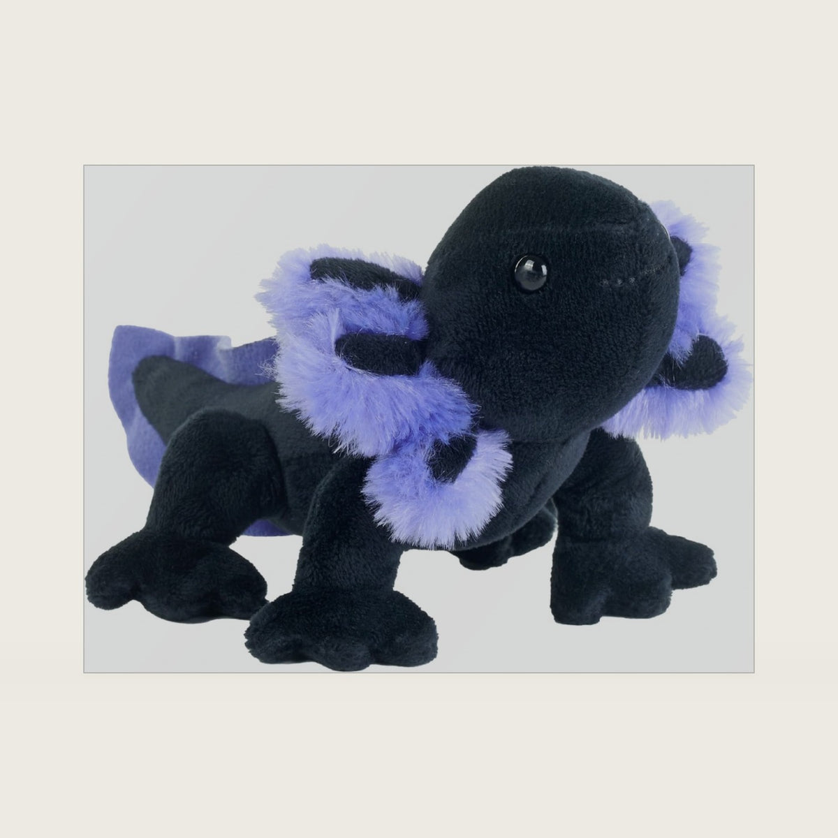 Wild Republic Pocketkins Black Axolotl Stuffed Animal - 5"
