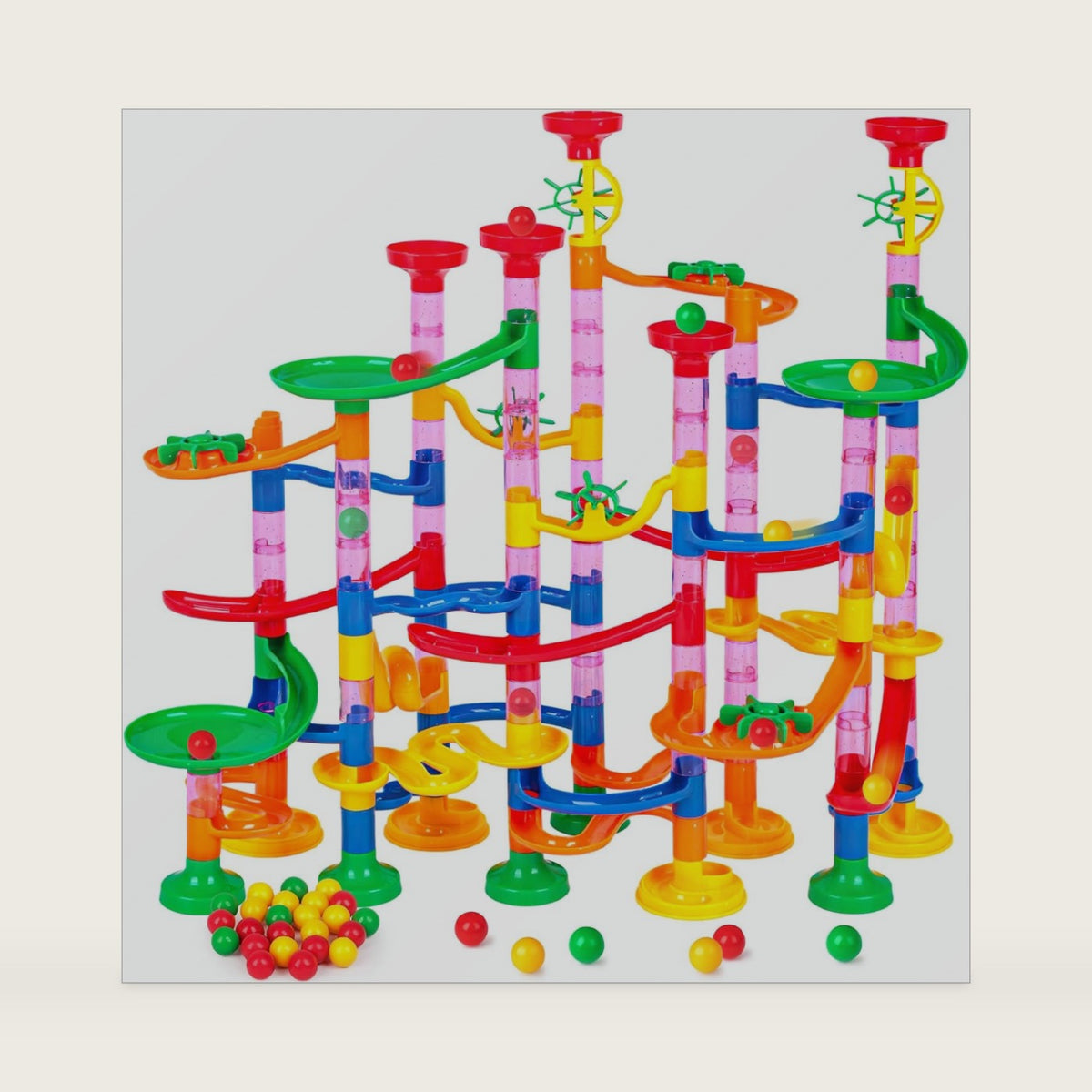 LovesTown Marble Run, 133 PCS Marble Maze Game