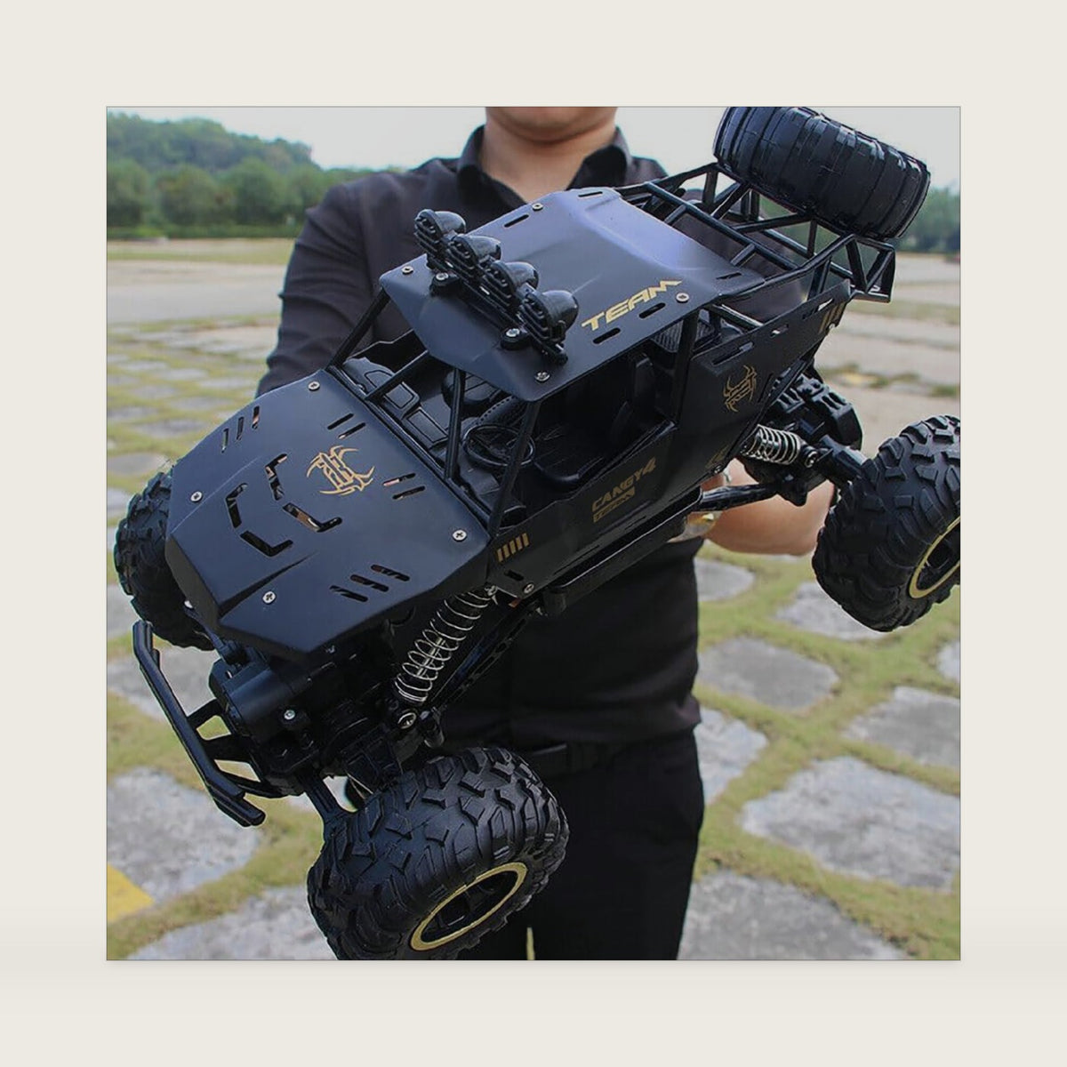Jiakora RC Cars Remote Control Car 1:12 Off Road Truck, Metal Shell LED Headlights Offroad Monster RC Truck, 4x4 All Terrain Hobby RC Cars Toys for Boys Kids Adults Gifts 8-12