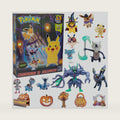 Pokemon Halloween Countdown Gift Set for Kids, 16 Piece Playset - Includes 11 Toy Character Figures & 5 Accessories - Pikachu, Eevee, Meowth & More - 4.5" Deluxe Action Grimmsnarl - For Boys & Girls Age 4+