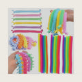 30Packs Stretchy Strings Noodles Including: (Monkey Strings x 18, Unicorn Noodles x 6，Worms Noodles x 6, ) Fitness Stretching Size:20CM,Stretches to 9 Feet
