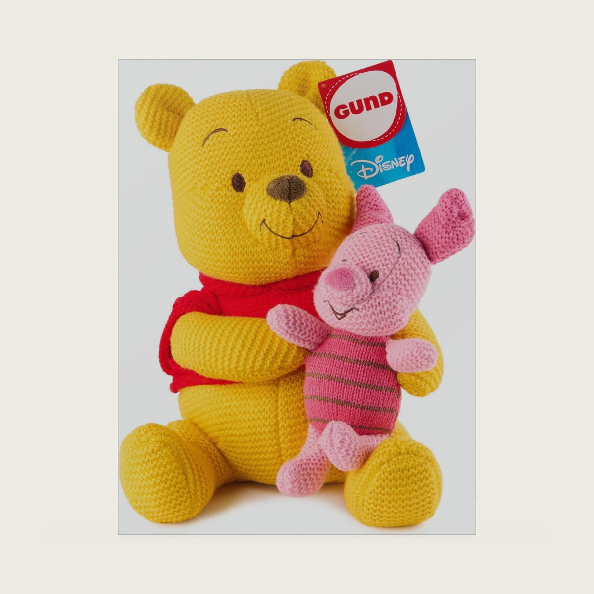 Winnie the Pooh and Piglet 10-Inch Knit Plush Toy for Ages 1+