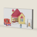 Tile Town Bluey Heeler Family Home Magnetic Tile Set, 52 Pieces
