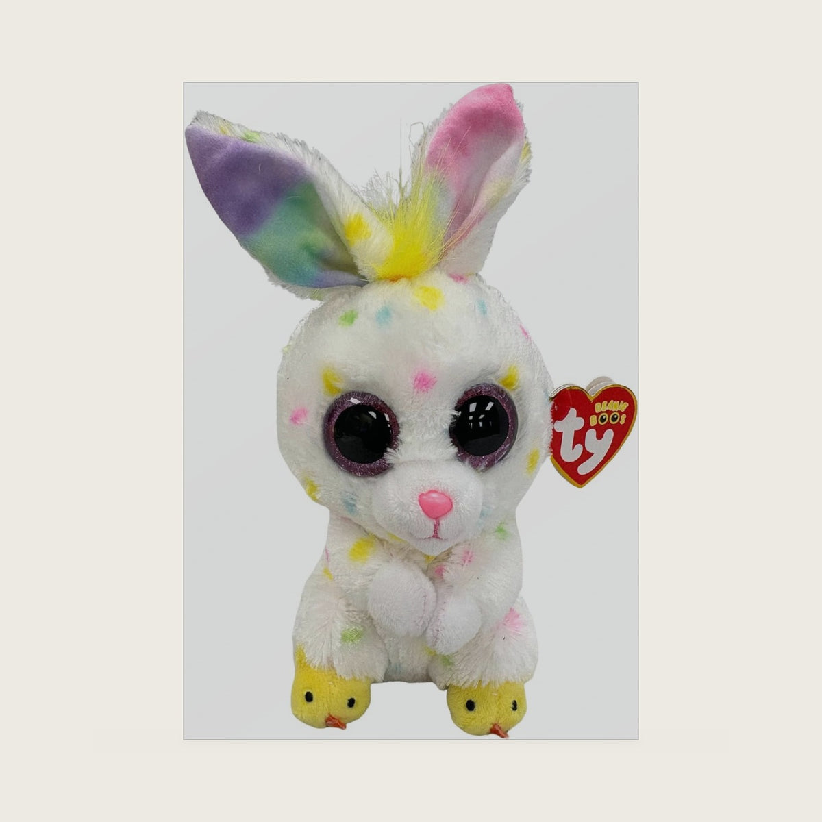Beanie Boo Dusty - White Easter Rabbit - 6"", 37344