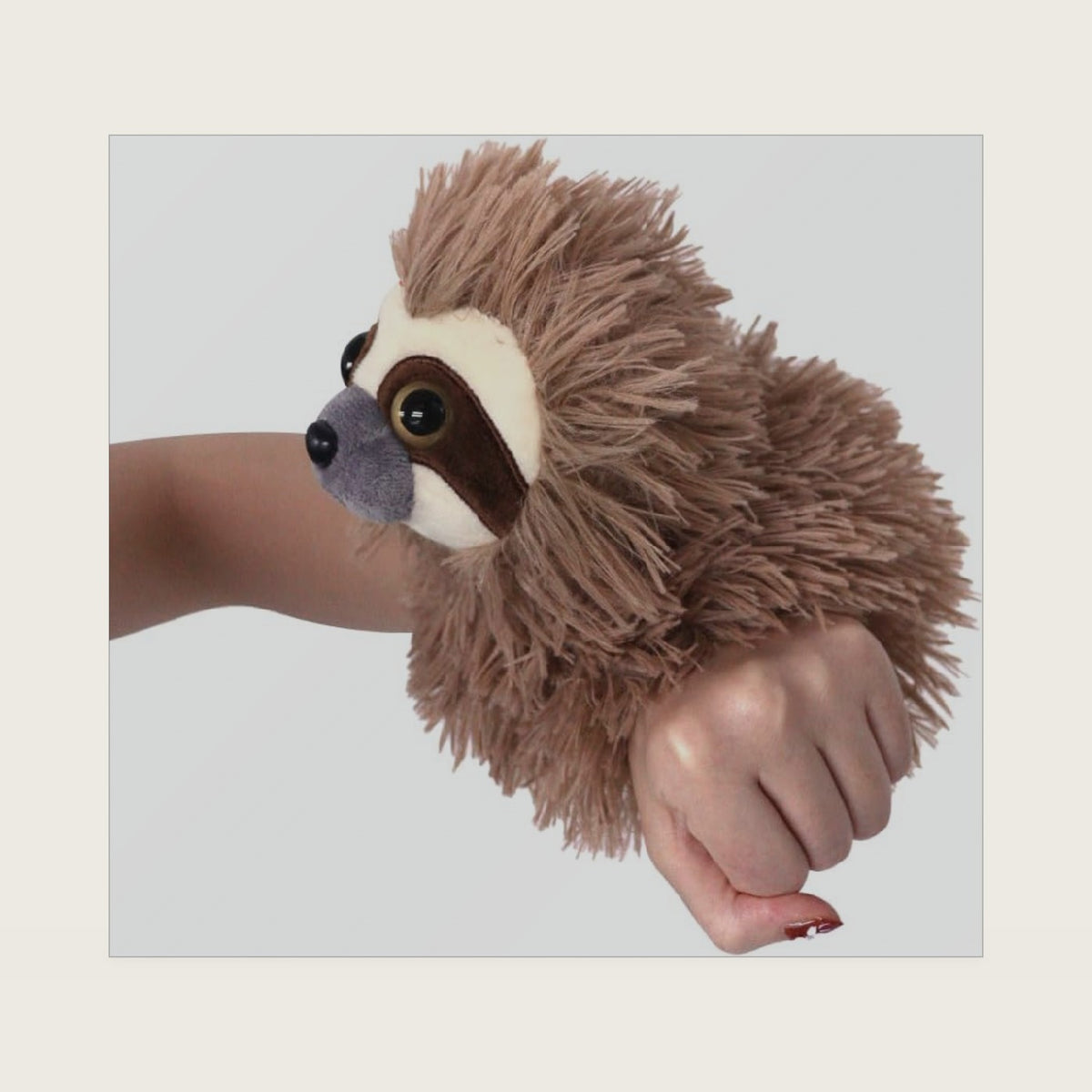 The Petting Zoo Sloth Slap Bracelet Stuffed Animal, Kids Gifts, 10 in