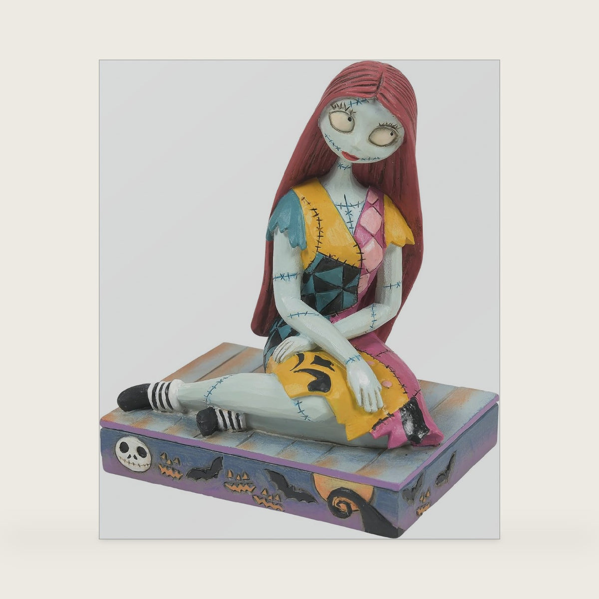 Enesco Disney Traditions by Jim Shore The Nightmare Before Christmas Sally Figurine - Stone Resin Hand Painted Crafted Disney Halloween Collectible Mini Figurines Home Decor Statue, 3 Inch