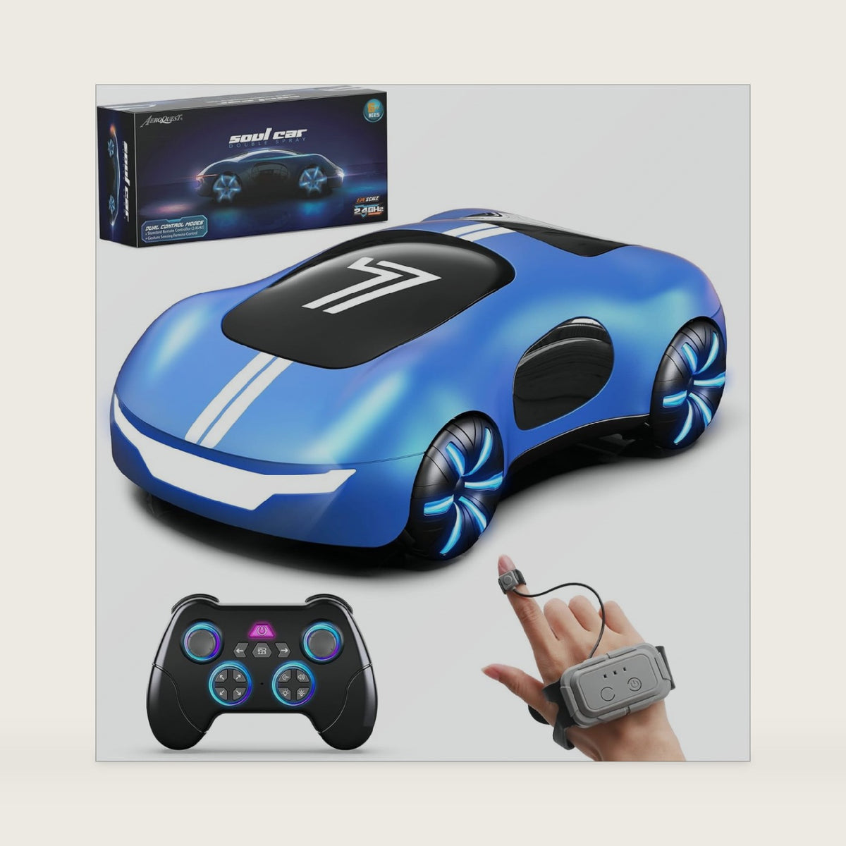AEROQUEST Gesture Control RC Stunt Car, Remote Control Car for Boys 4-12
