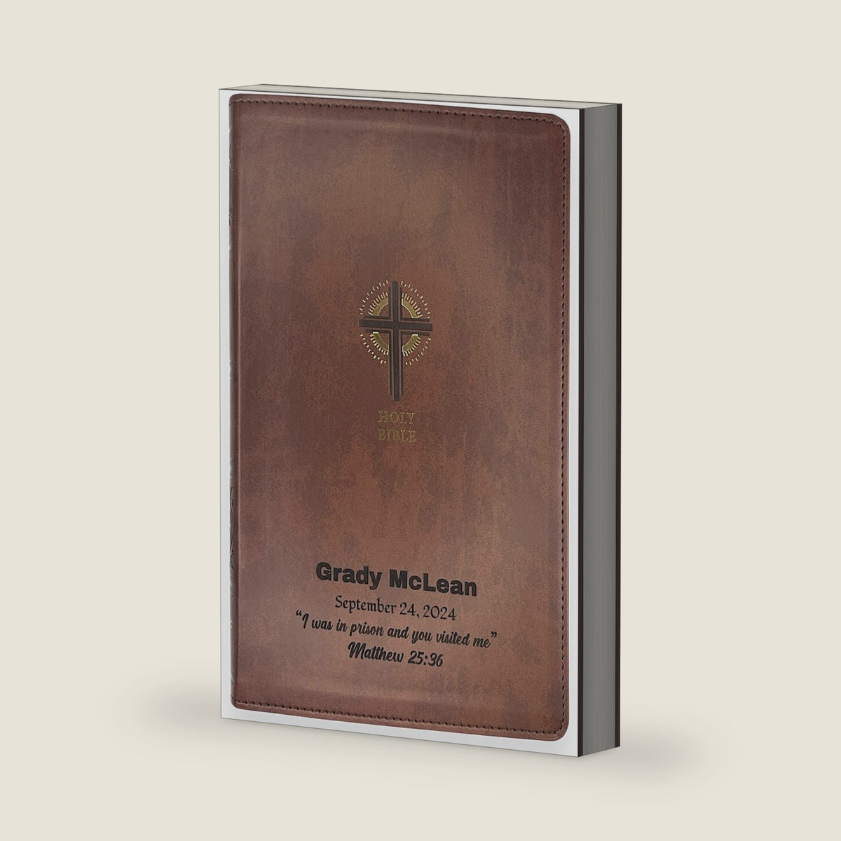 Personalized NRSV Medium Print Catholic Bible for Adults, Standard Size