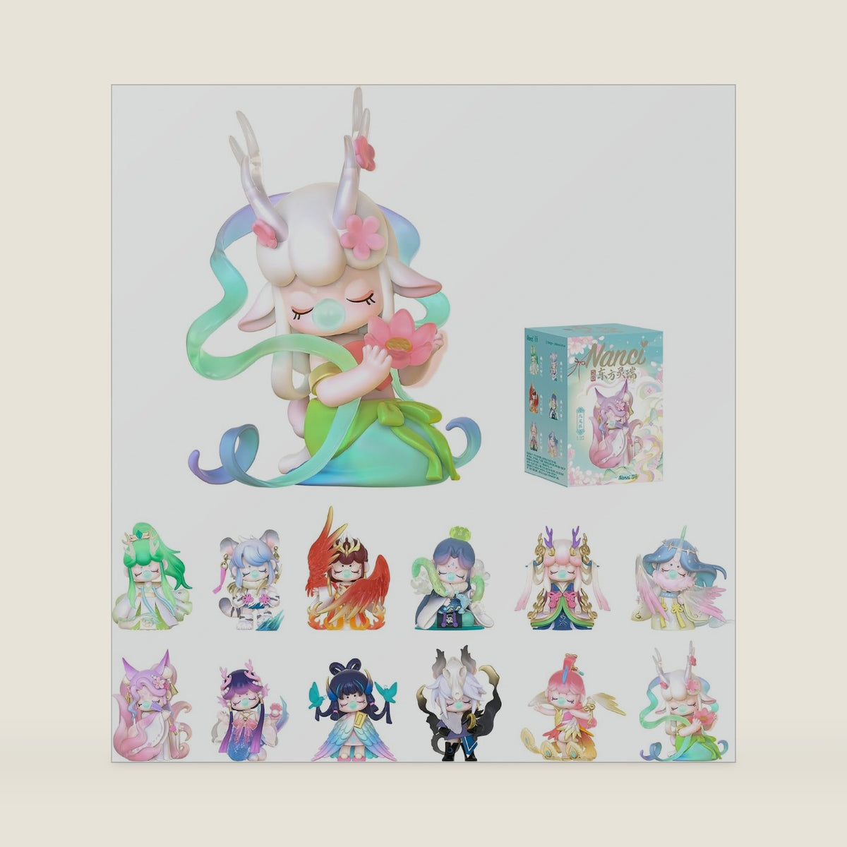 ROBOTIME Blind Box 1PC Surprise Action Figure Collectible Kawaii Figures Random Art Toys Hot Cute Figure Dolls Creative Gifts (Oriental Mythological Creatures)