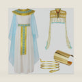 Yunlly 5 Pcs Halloween Egyptian Costume for Women
