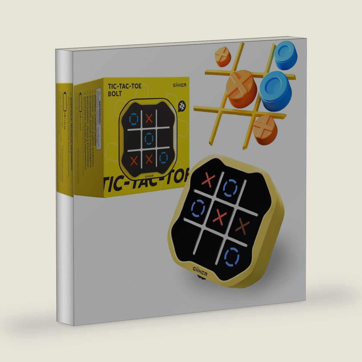 GiiKER Tic Tac Toe Bolt, 4-in-1 Electronic Game for Kids Ages 6+