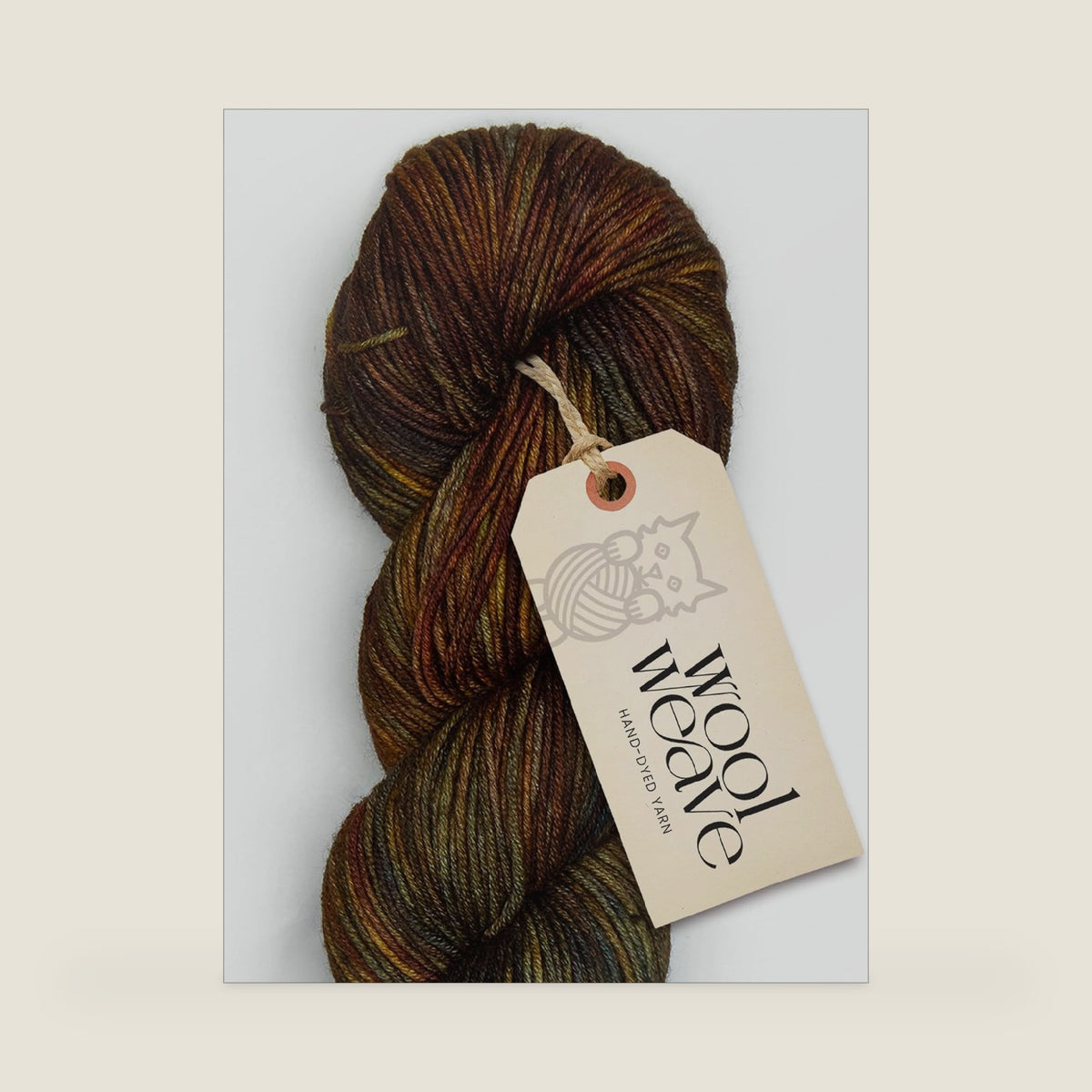 Superwash Merino Wool Yarn for Knitting & Crocheting - Premium Hand Dyed Yarn, 100g, 240 Yards DK Weight - Soft & Durable Brown Variegated Yarns