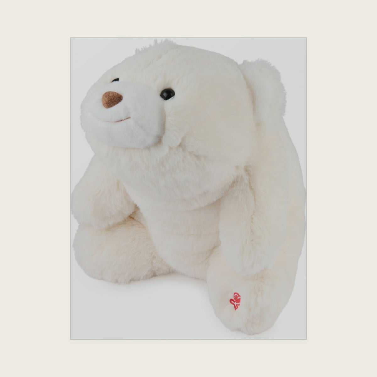 Snuffles 10-Inch White Classic Teddy Bear Plush Toy, Ages 0+