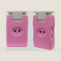 2 Pieces Knitting Counters, Knitting Needle Marking Tool, Plastic Knitting Stitch Counter, Crochet Yarn Row Counter Pink