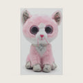 Beanie Baby Fiona Pink Cat Stuffed Animal Plush Doll (6inch)