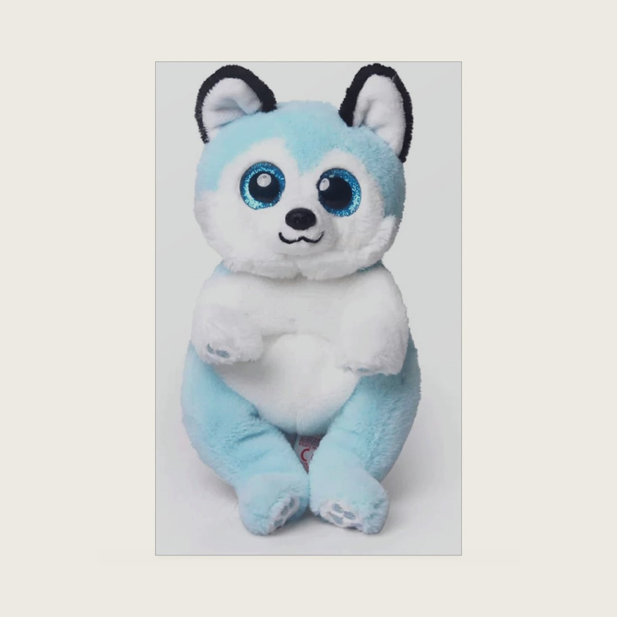 Beanie Baby Thunder Husky Dog Stuffed Plush Doll (6inch)