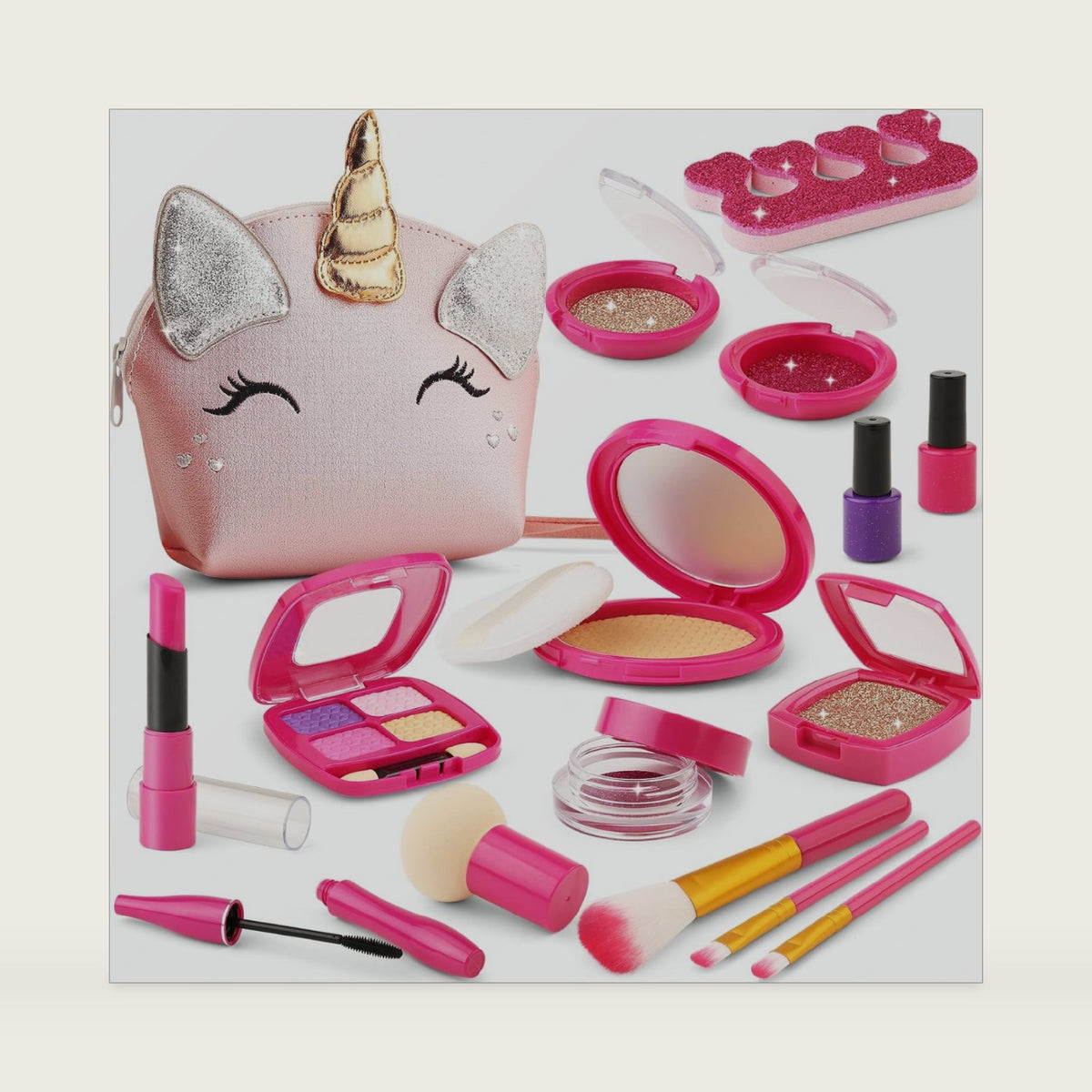 Pretend Makeup Kit for Toddler Girl Gift 3 4 5 Year Old Girl Birthday Gifts