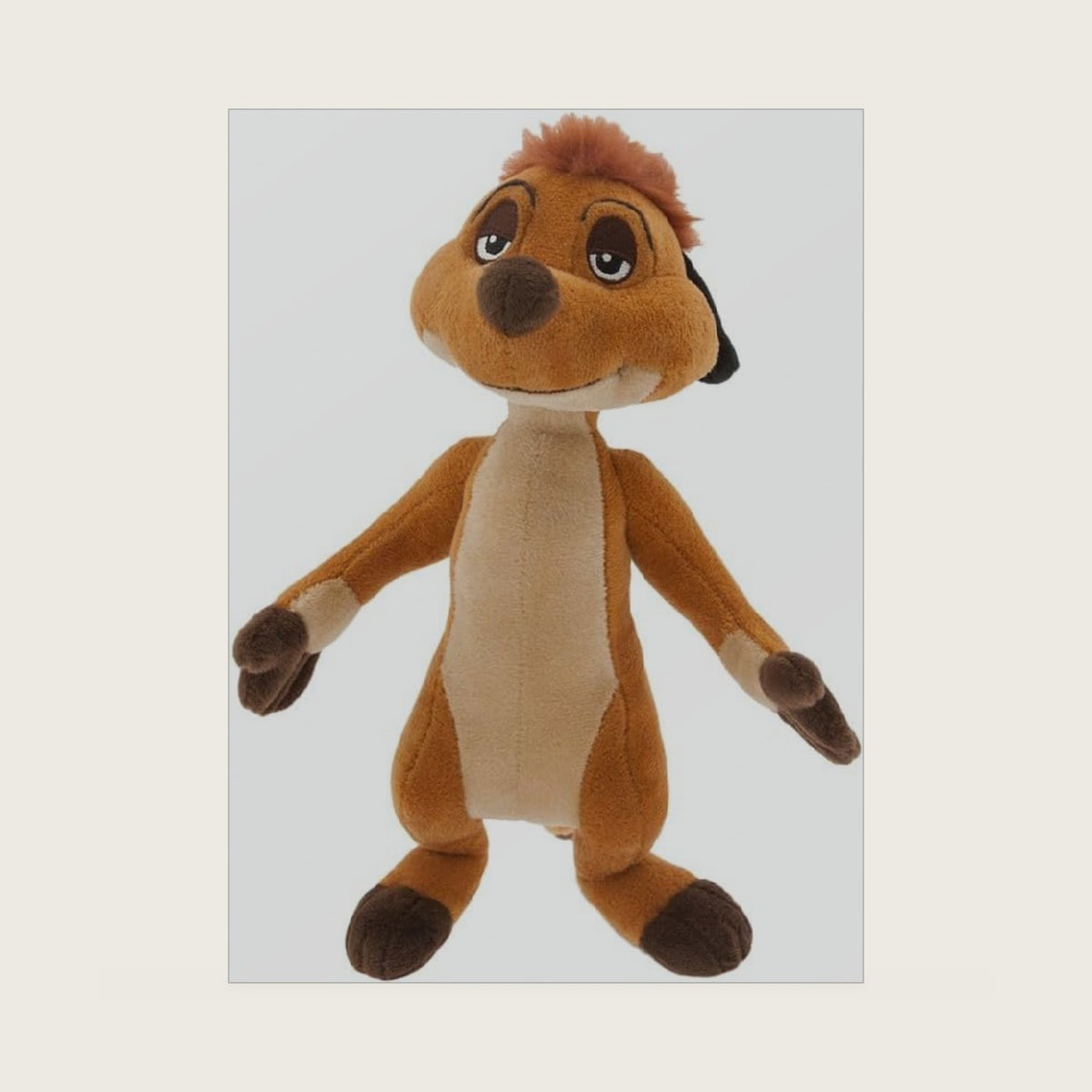 Store Official Timon Plush – The Lion King – Small 15'' – Authentic Meerkat Soft Toy with Lifelike Details